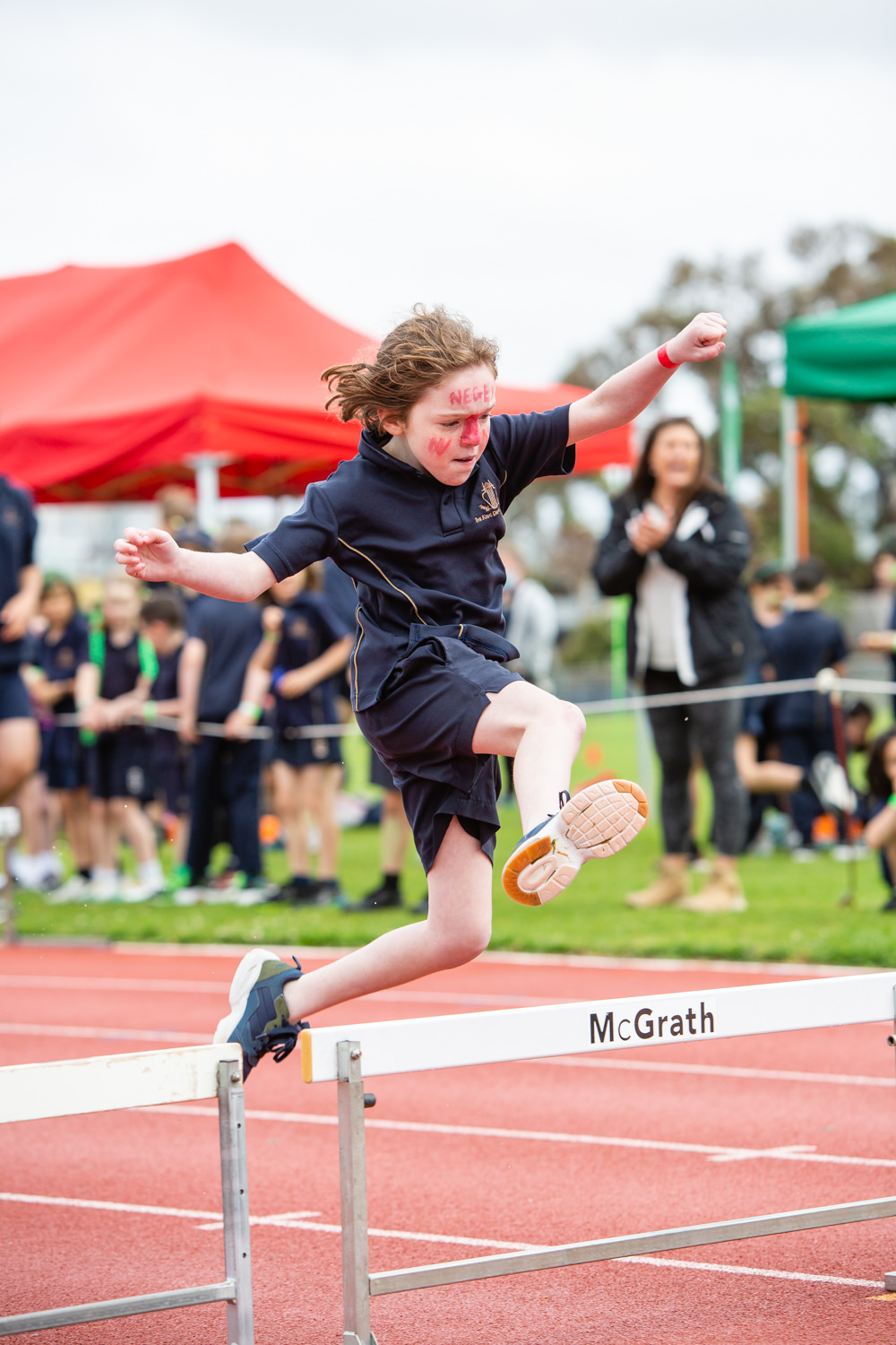 Hurdles at the Junior Sports Day