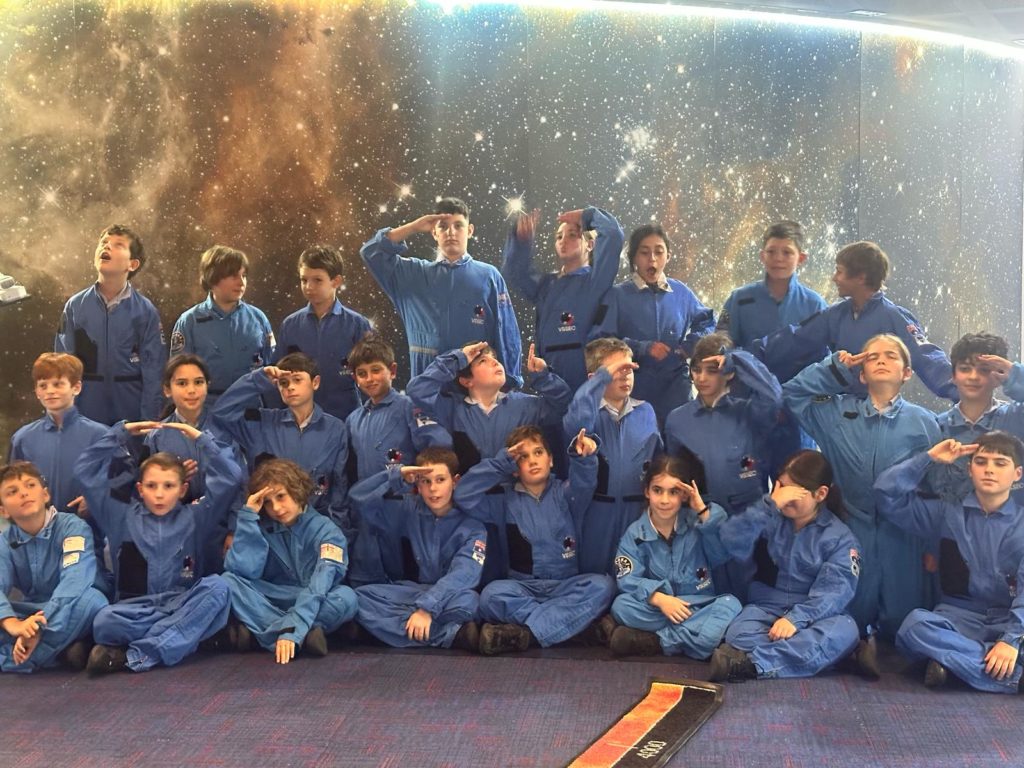 Year 5 are in Mars mission suits - they are learning about space!