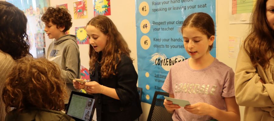 Year 6 students are presenting speeches about their chosen changemaker - important person in history.